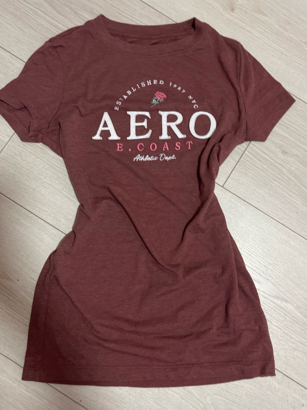 Aeropostale Dusty Rose Classic Crew Tee